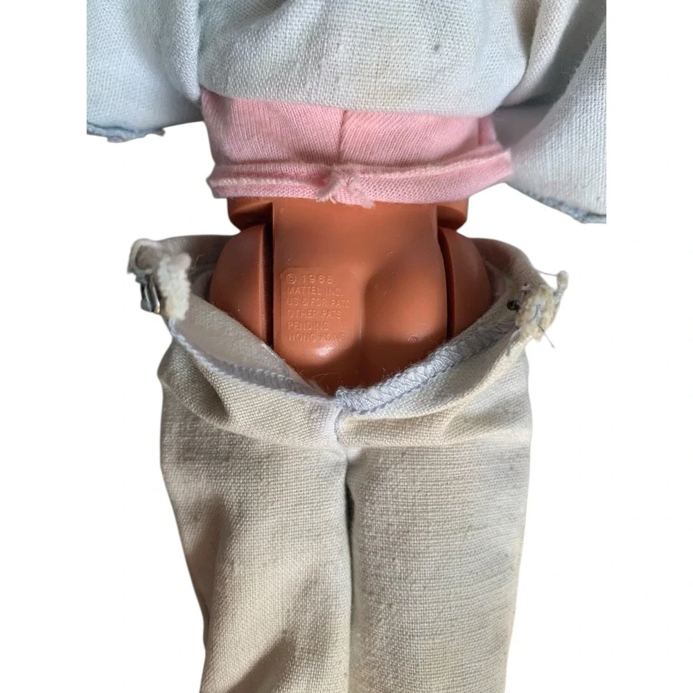 Vintage 1968 Ken Barbie Doll Molded Brown Hair Bendable 3Click Leg Hong Kong D47